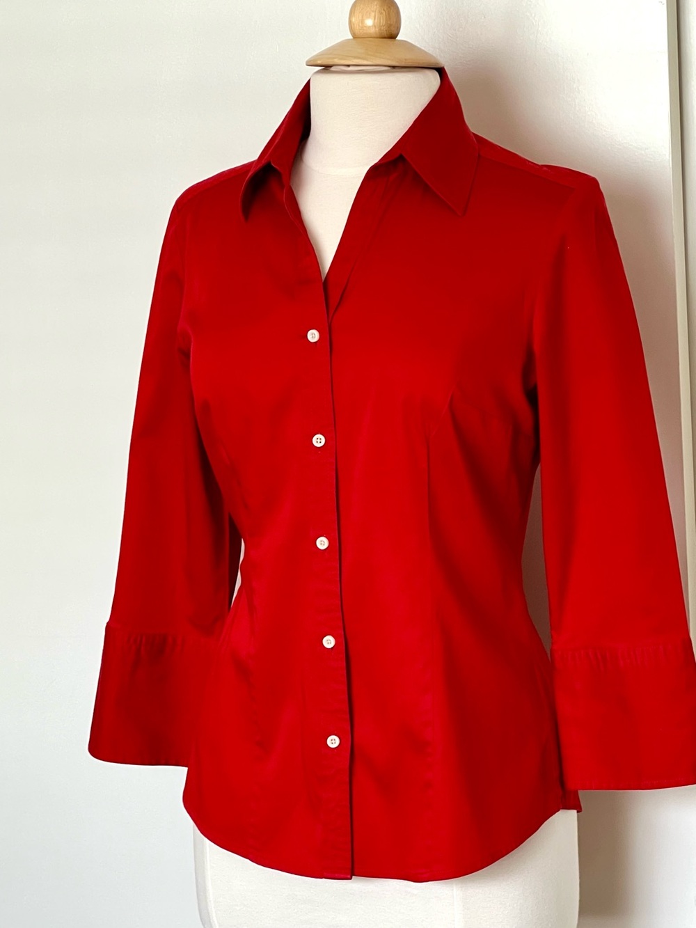 Talbots red button down shirt